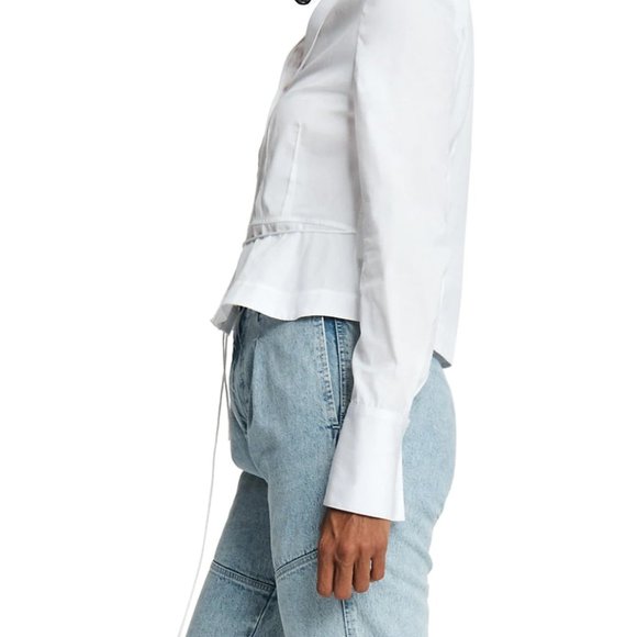 NWT Rag & Bone Victorine Tied Peplum Shirt - Picture 9 of 13